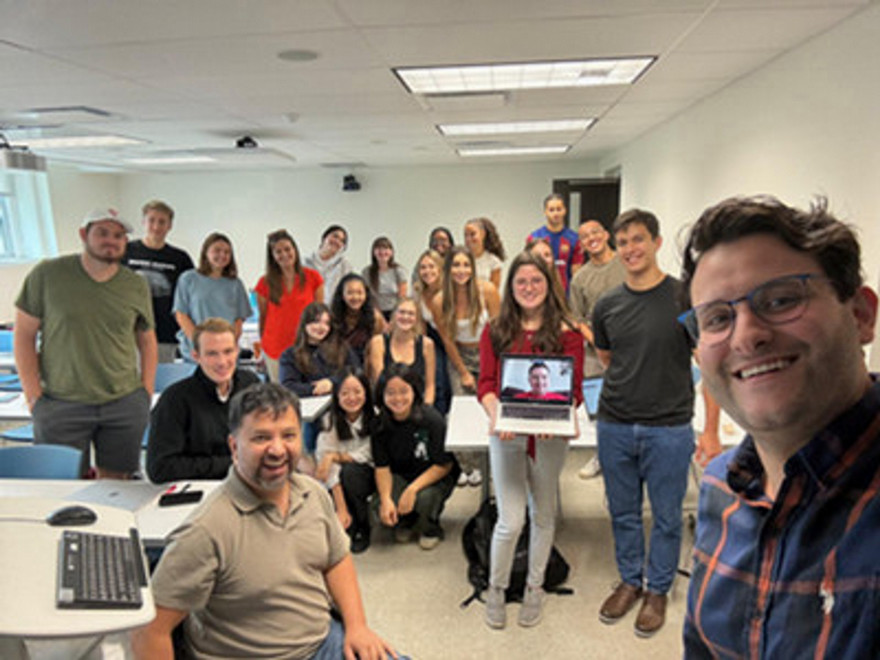Western CALMS members visit class